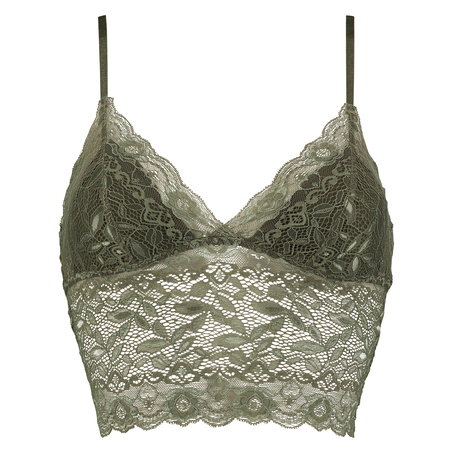 Bralette longline Fancy, Gr&uuml;n