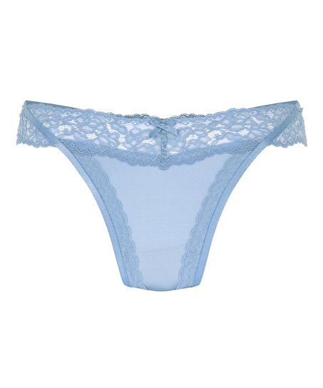 Extra niedriger V-String Elliena, Blau