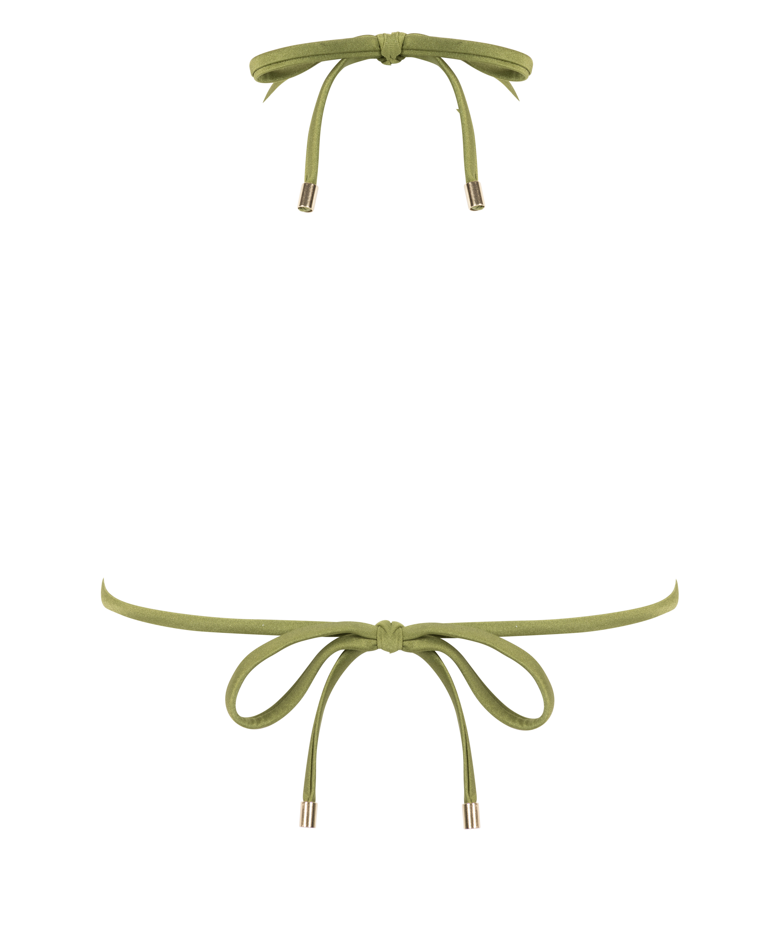 Triangel-Bikinioberteil Yucatan, Grün, main