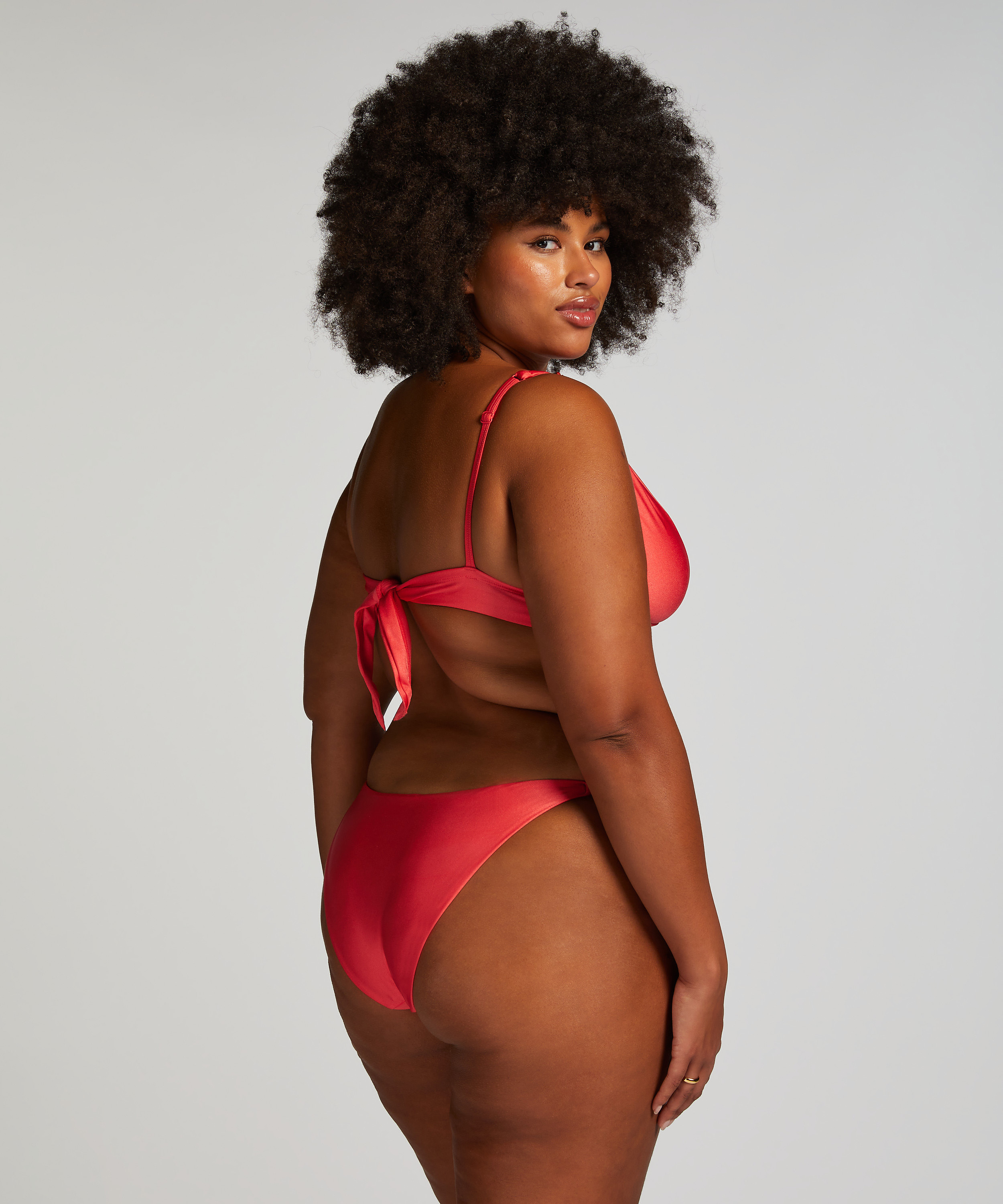 Triangel-Bikini-Top Luxe, Rot, main