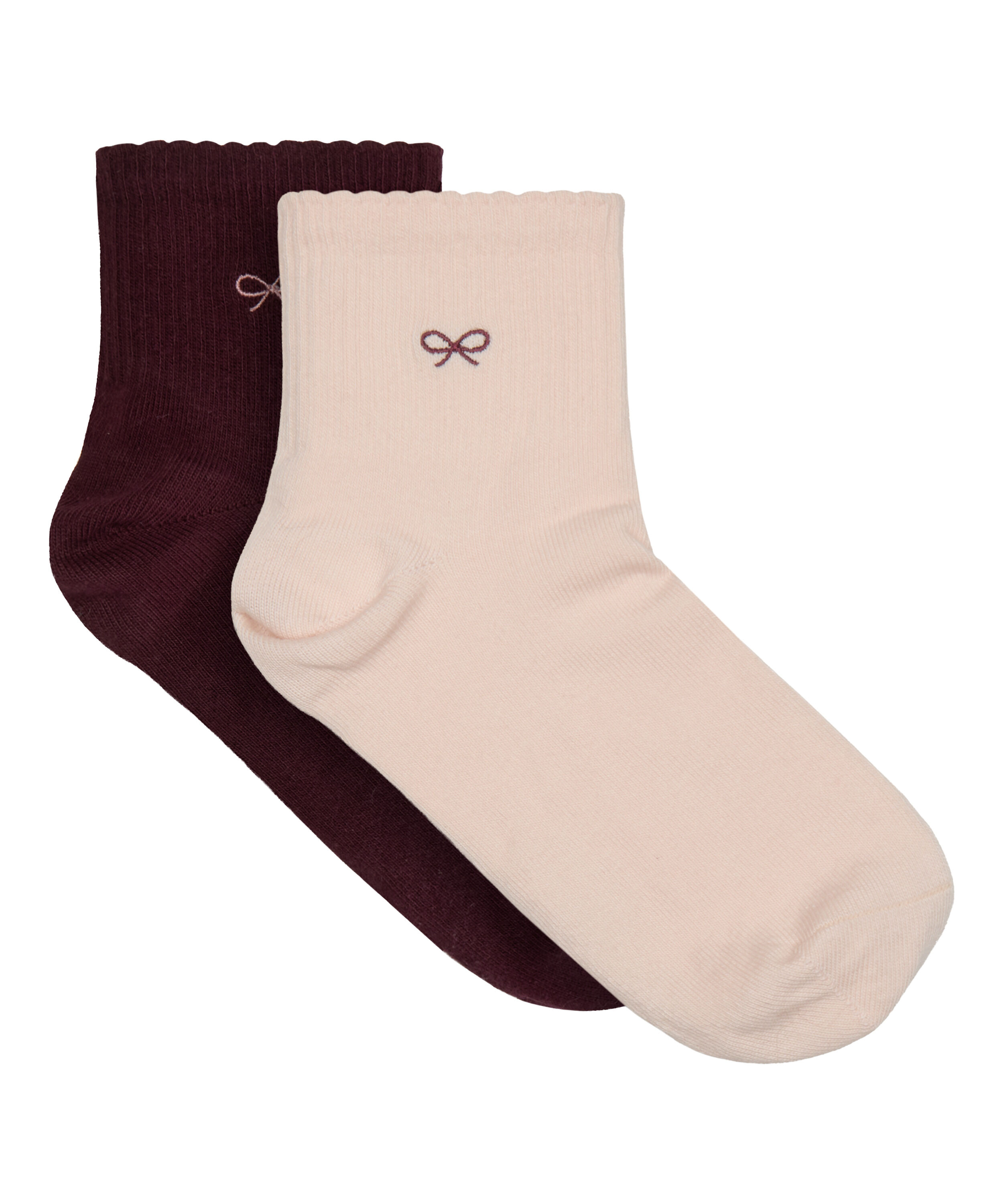 2 Paar Baumwoll-Half-Crew-Socken