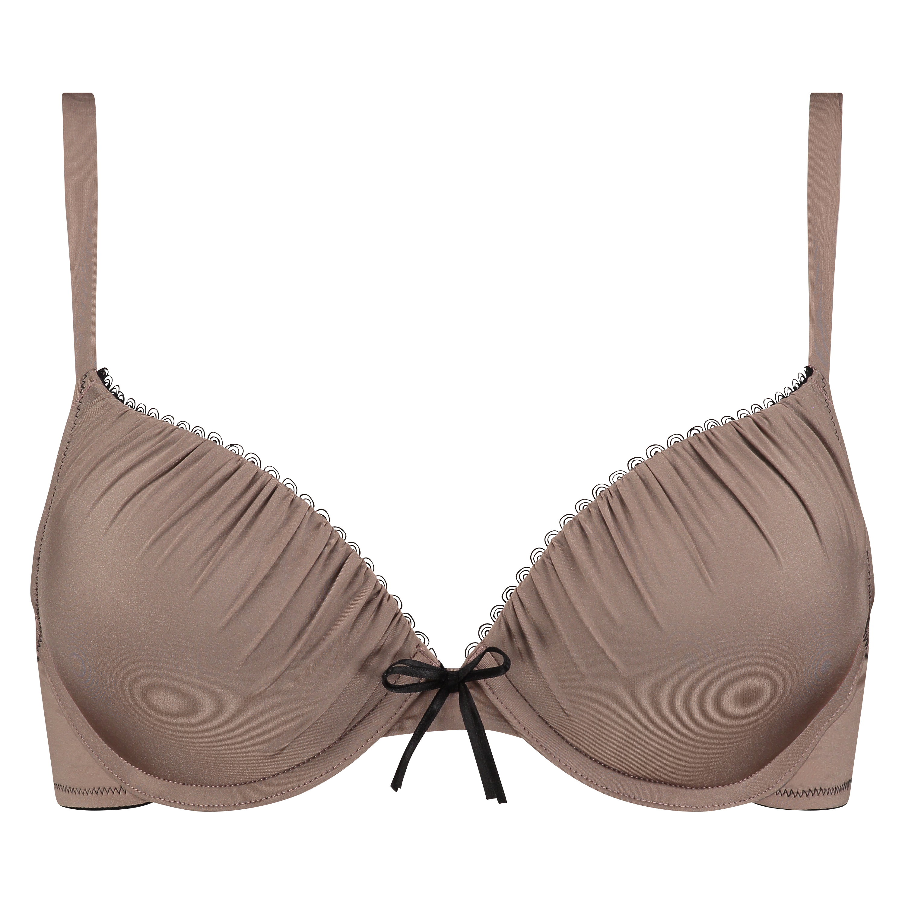 Soutien-gorge &agrave; armatures pr&eacute;form&eacute; push-up Giselle, Marron, main