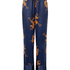 Pantalon Satin, Bleu