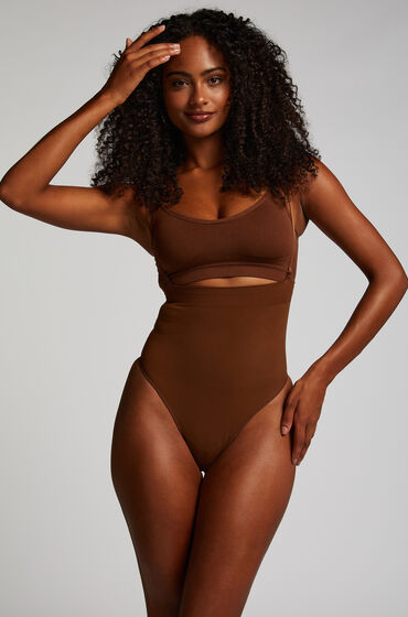 Image of Hunkemöller Nahtloser betonender korrigierender String mit hoher Taille Rot