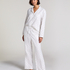 Jacquard Hearts Petite pantalon de pyjama, Blanc