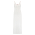 Langes Slipdress, Modal Lace, Weiß