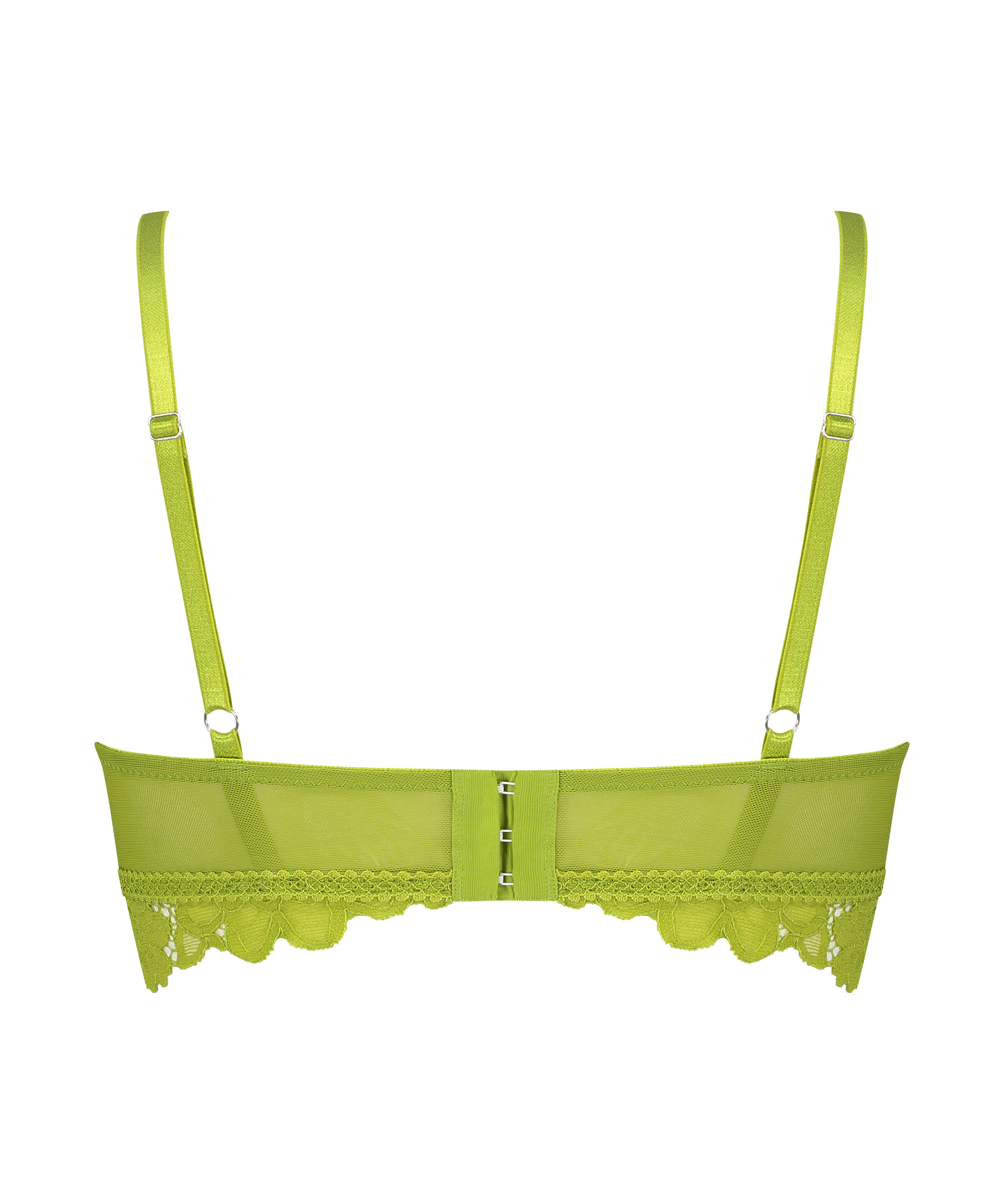 Soutien-gorge pr&eacute;form&eacute; sans armatures longline Shiloh, Vert, main