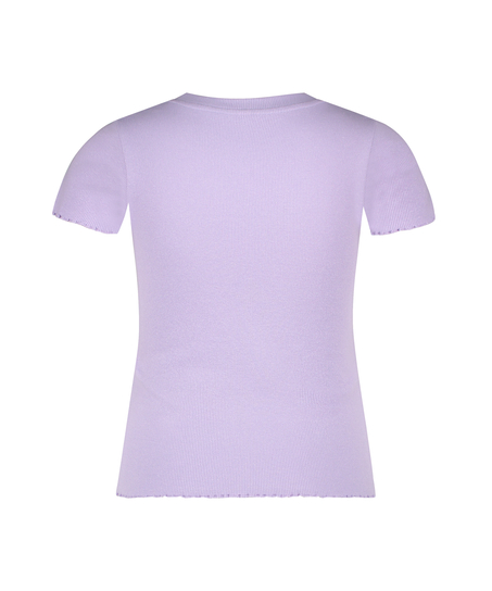 Chemise &agrave; manches courtes en coton, Violet