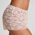 Shorts aus Allover-Spitze, Rose