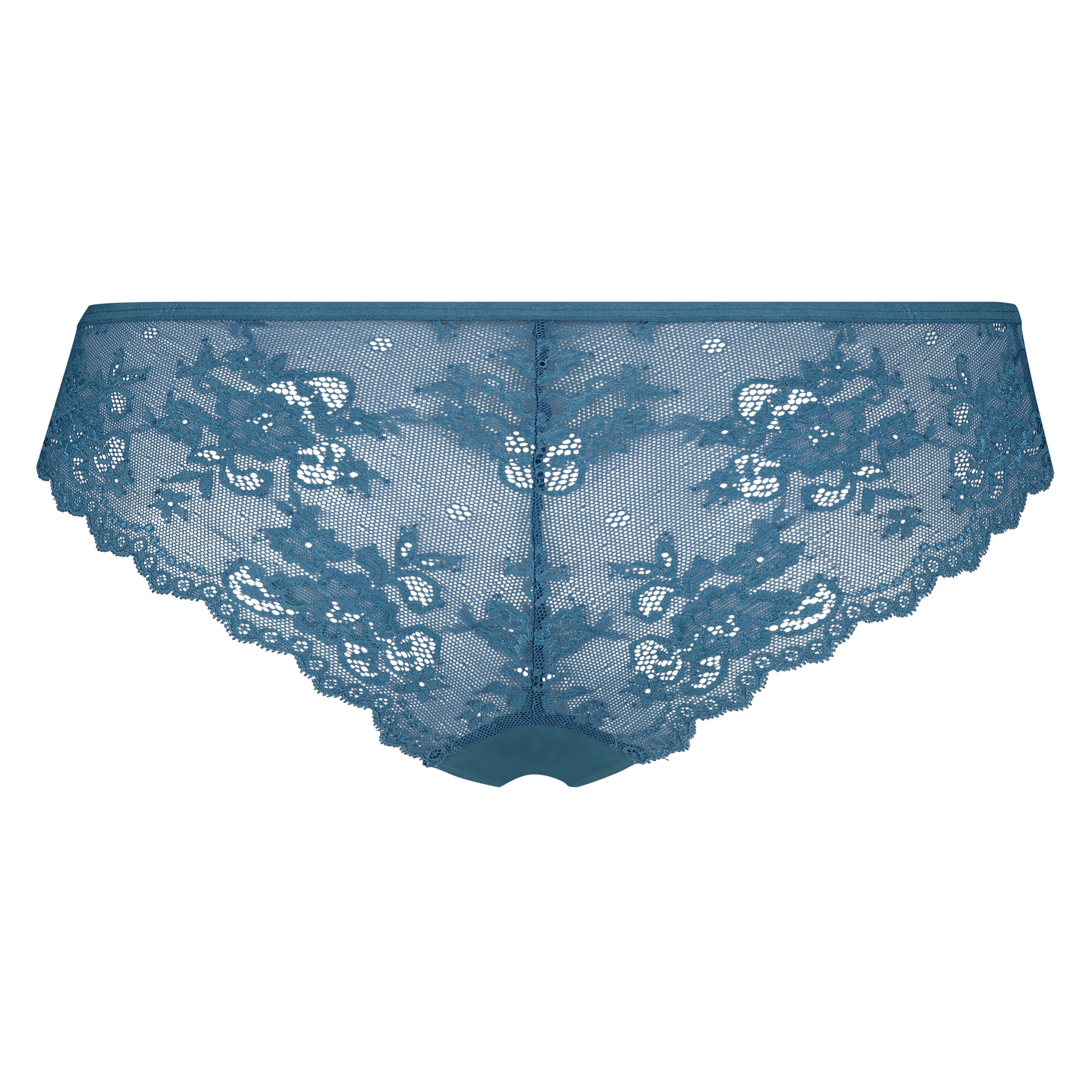 Slip br&eacute;silien Invisible Lace Back, Bleu, main