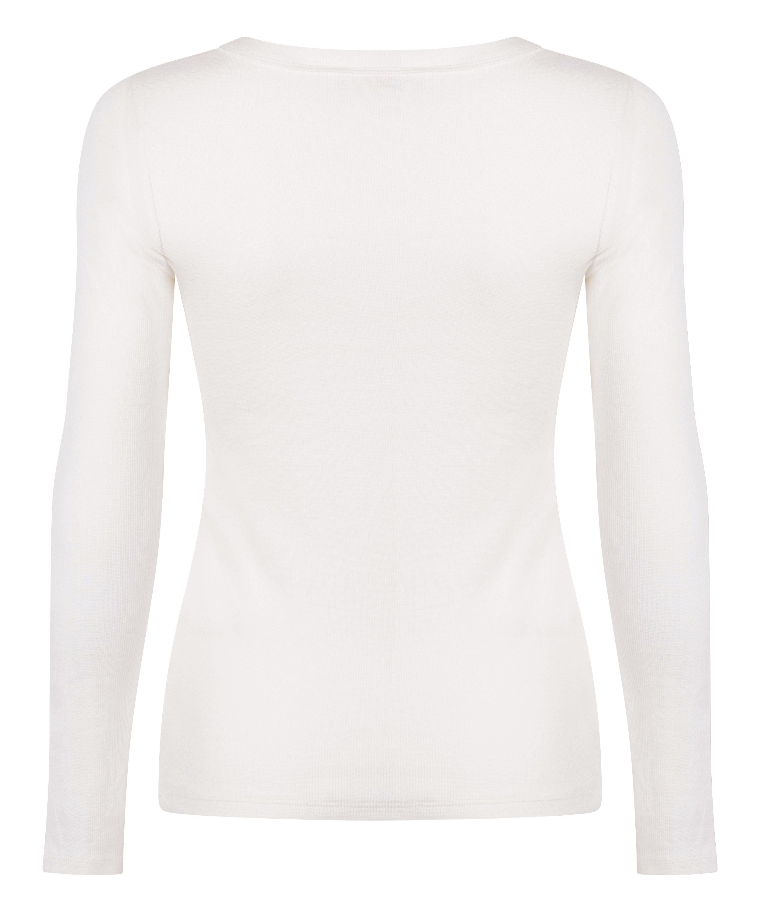 Top de pyjama Coton, Blanc, main
