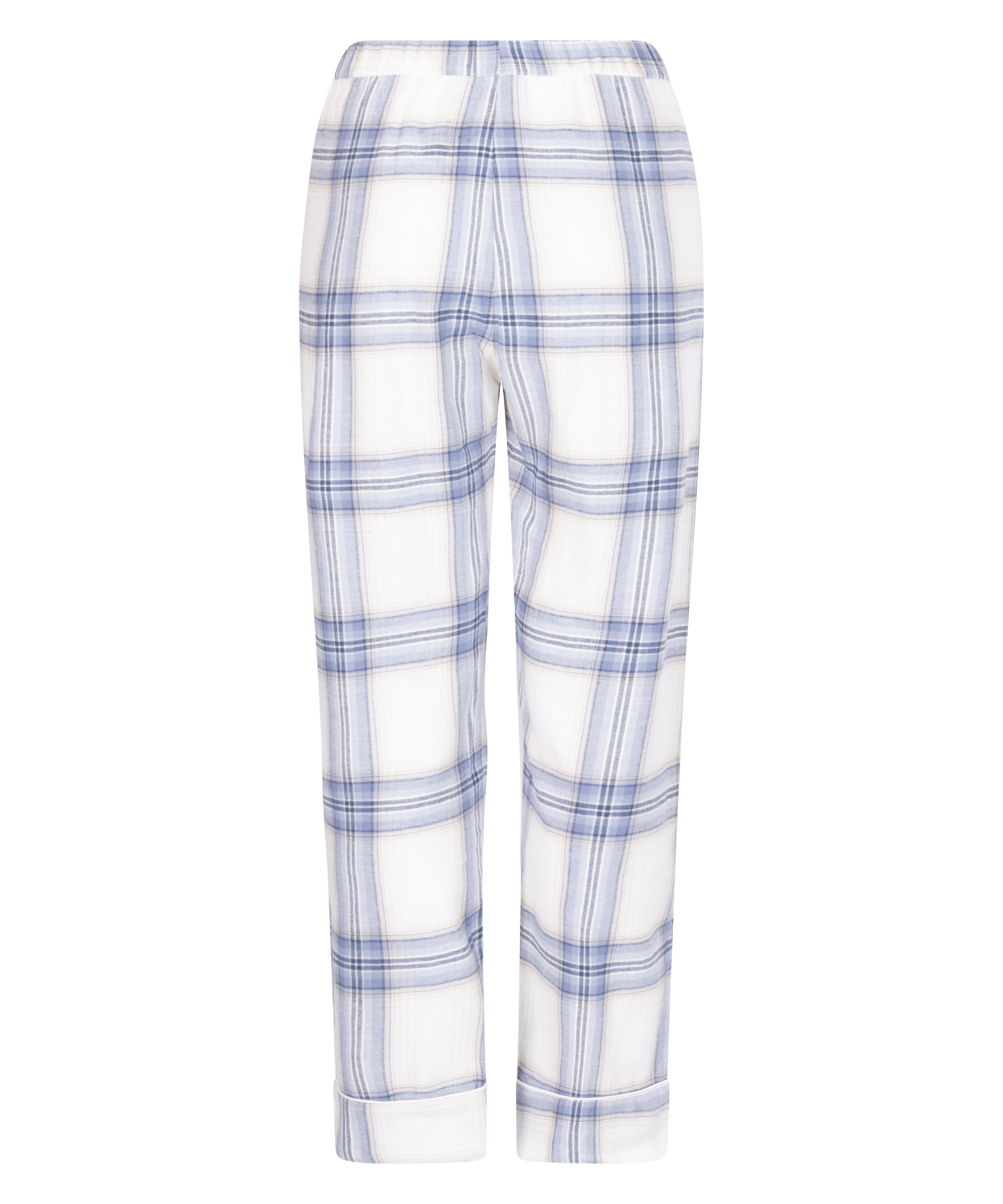 Tall Pyjamahose aus Flanell, Blau, main