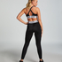 HKMX Sport-BH The Crop Logo Level 1, Schwarz