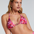 Triangel-Bikinioberteil Floral, Rose