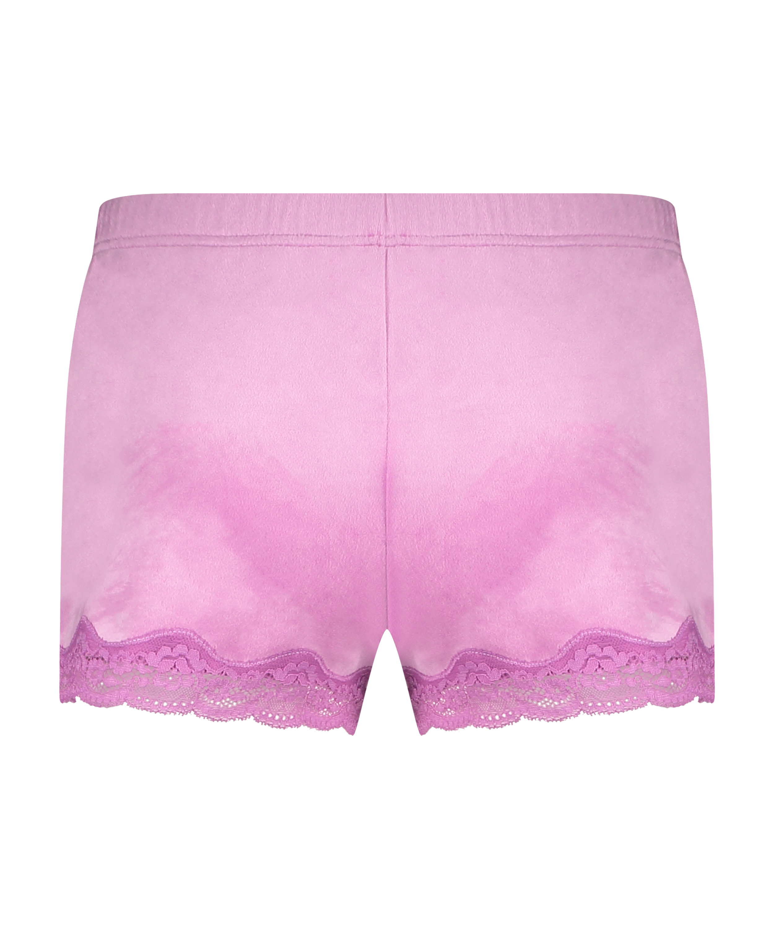 Short velours dentelle, Rose, main