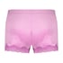 Short velours dentelle, Rose