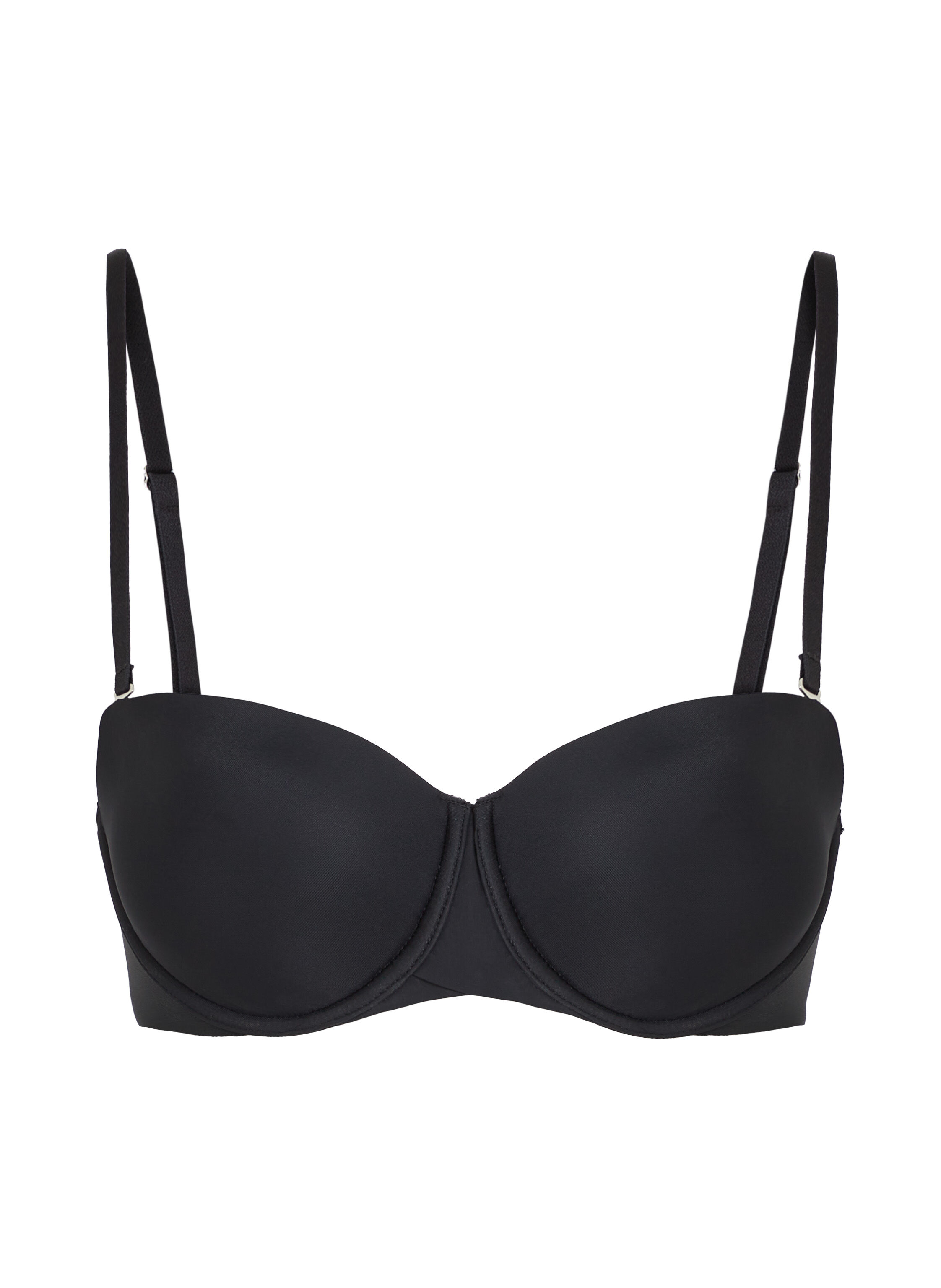 Soutien-gorge &agrave; armatures pr&eacute;form&eacute; sans bretelles Jane, Noir