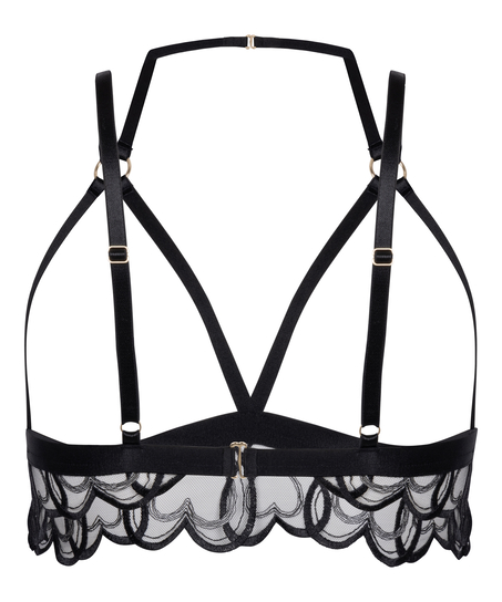 Brassière ouverte Olivia, Noir