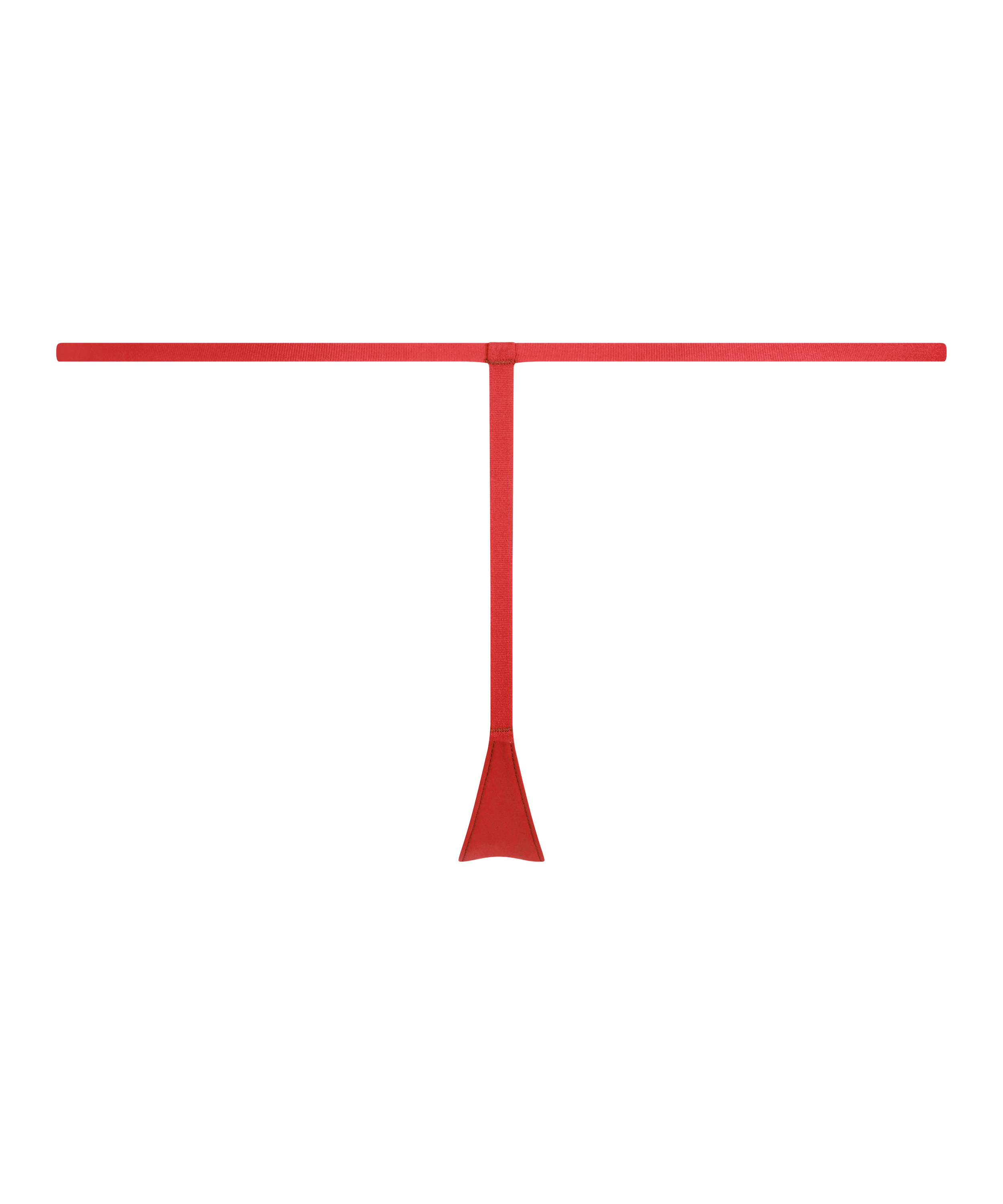 String Invisible Maille à rayures, Rouge, main