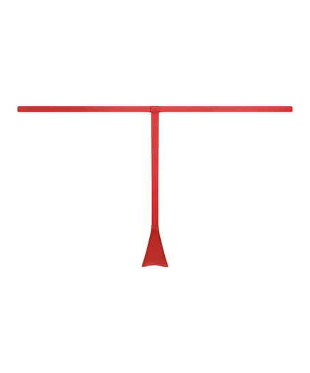 String Invisible Maille à rayures, Rouge