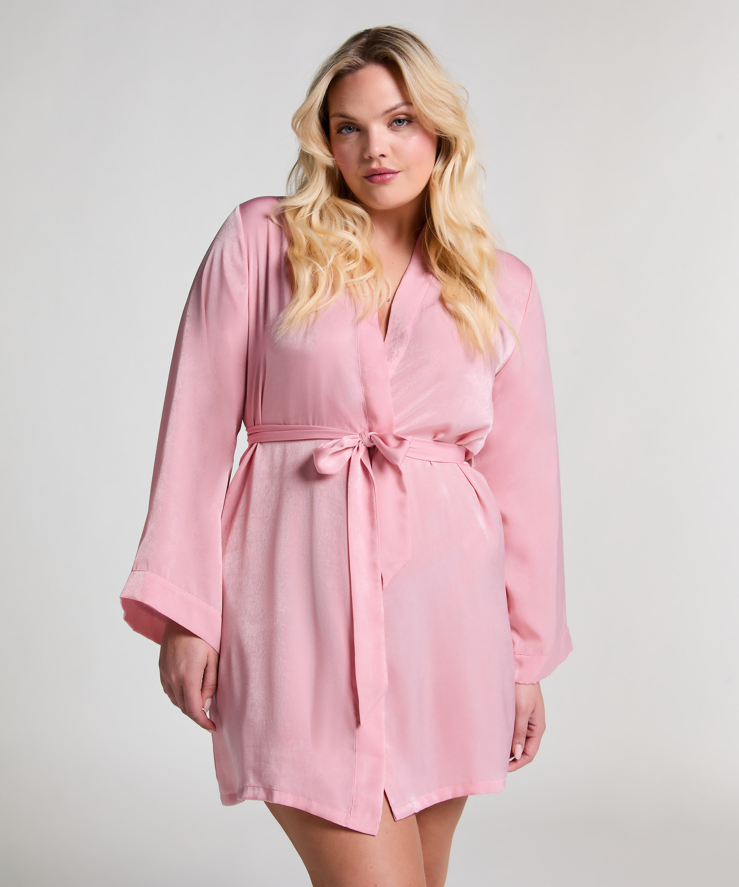 Kimono Satin, Rose, main