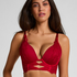 Marianna Push-up-Longline-BH, Rot