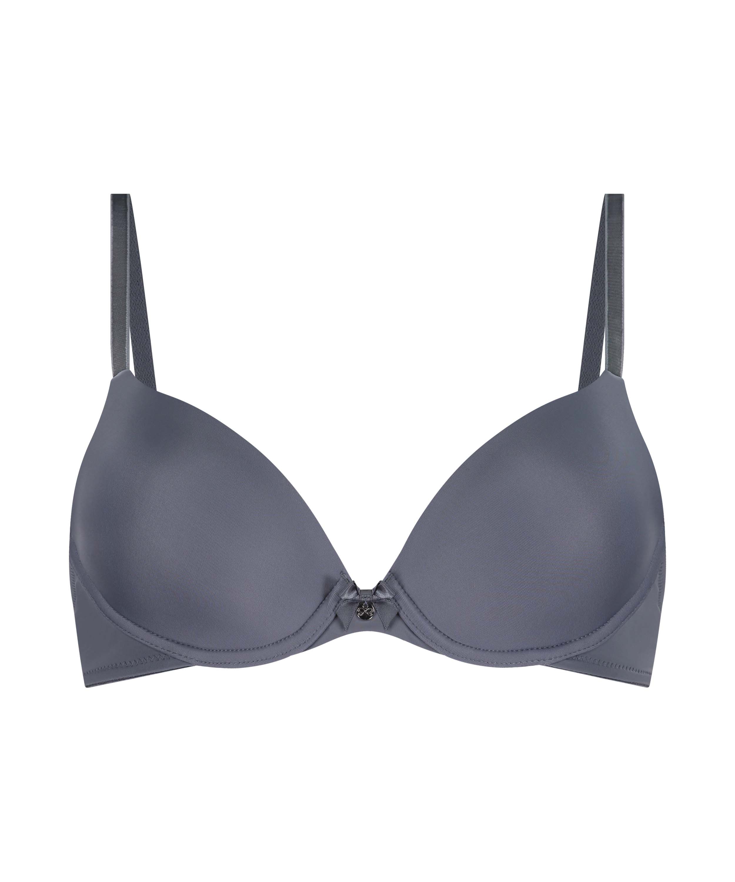 Soutien-gorge à armatures préformé Plunge, Gris, main