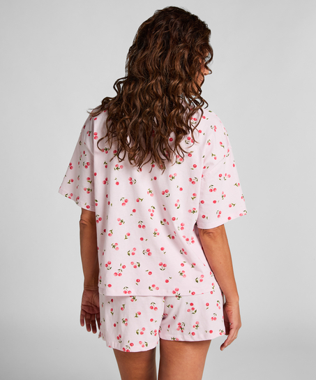 Pyjama-Set aus Baumwolle, Lila