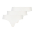 Lot de 3 slips brésiliens invisibles, Blanc