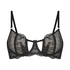 Unwattierter B&uuml;gel-BH Lulu, Schwarz