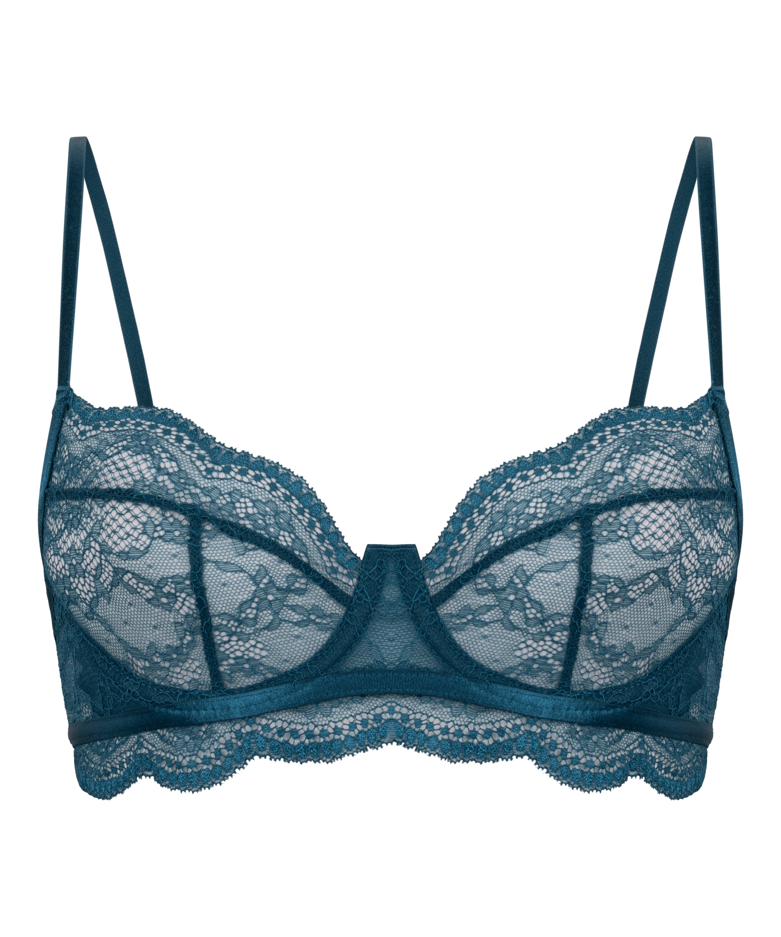 Soutien-gorge non-rembourr&eacute; &agrave; armatures Isabelle, Bleu, main