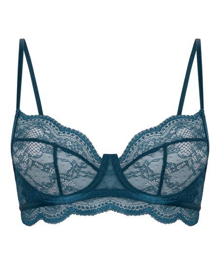 Soutien-gorge non-rembourr&eacute; &agrave; armatures Isabelle, Bleu