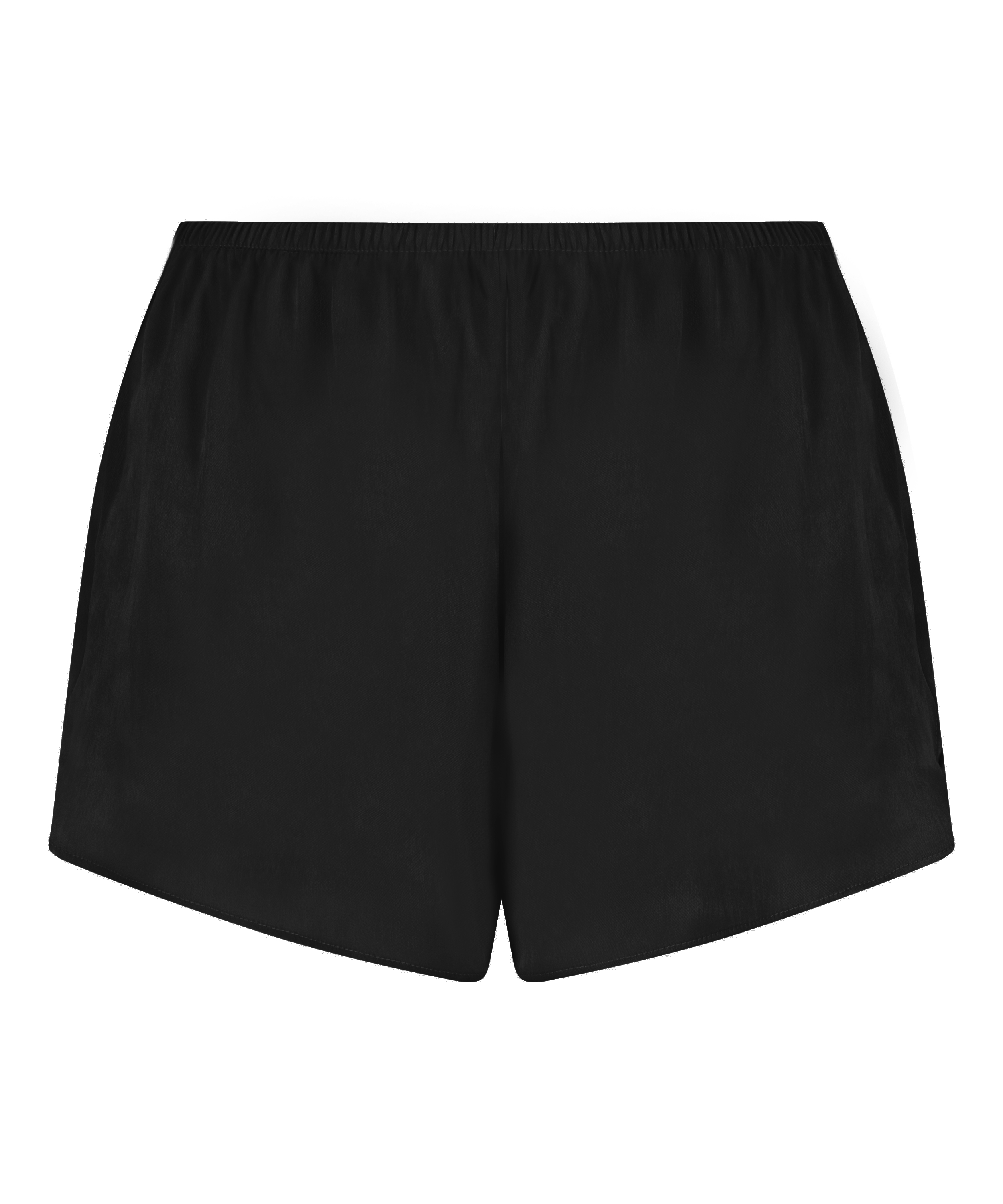 Satin-Shorts Minimal, Schwarz, main