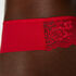 String Invisible Lace back, Rouge