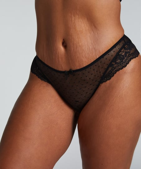 Slip brésilien Mary, Noir