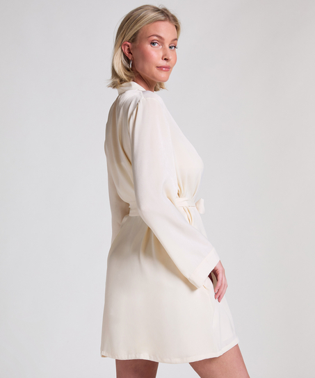 Kimono Satin, Weiß