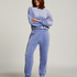 Jogginghose Velours, Blau