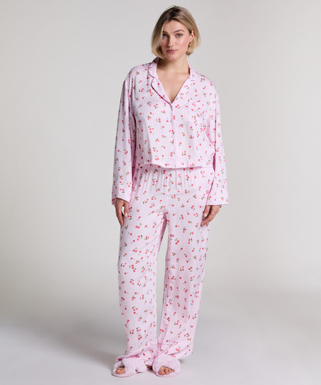 Veste à manches longues Satin, Rose