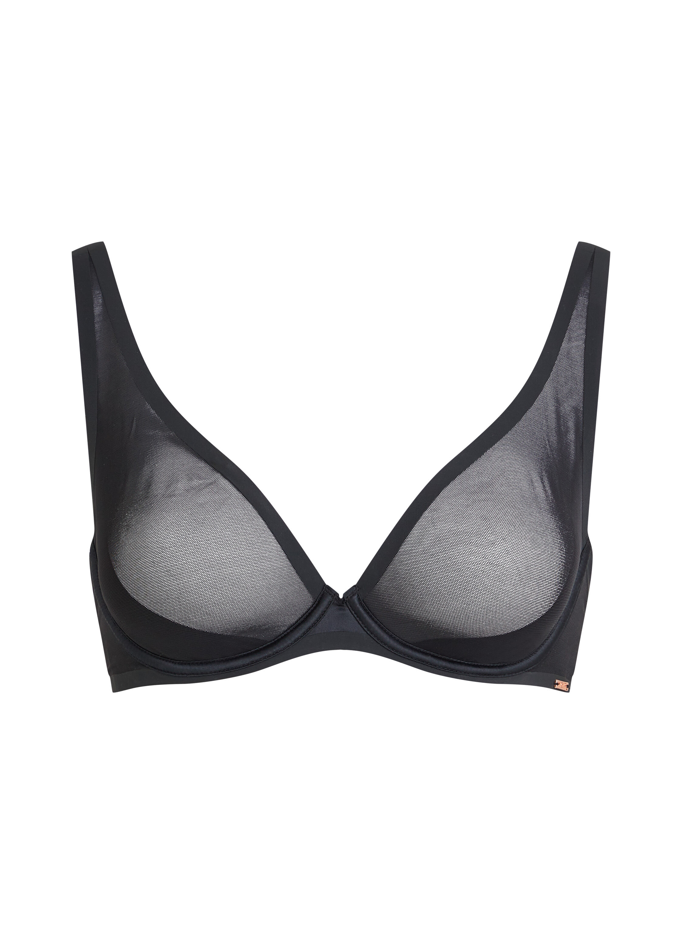 Soutien-gorge non-rembourr&eacute; &agrave; armatures Essential, Noir