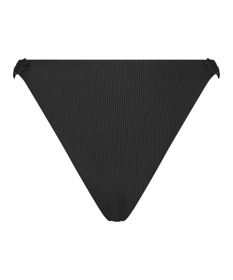 Bikinihose Nero Rib, Schwarz