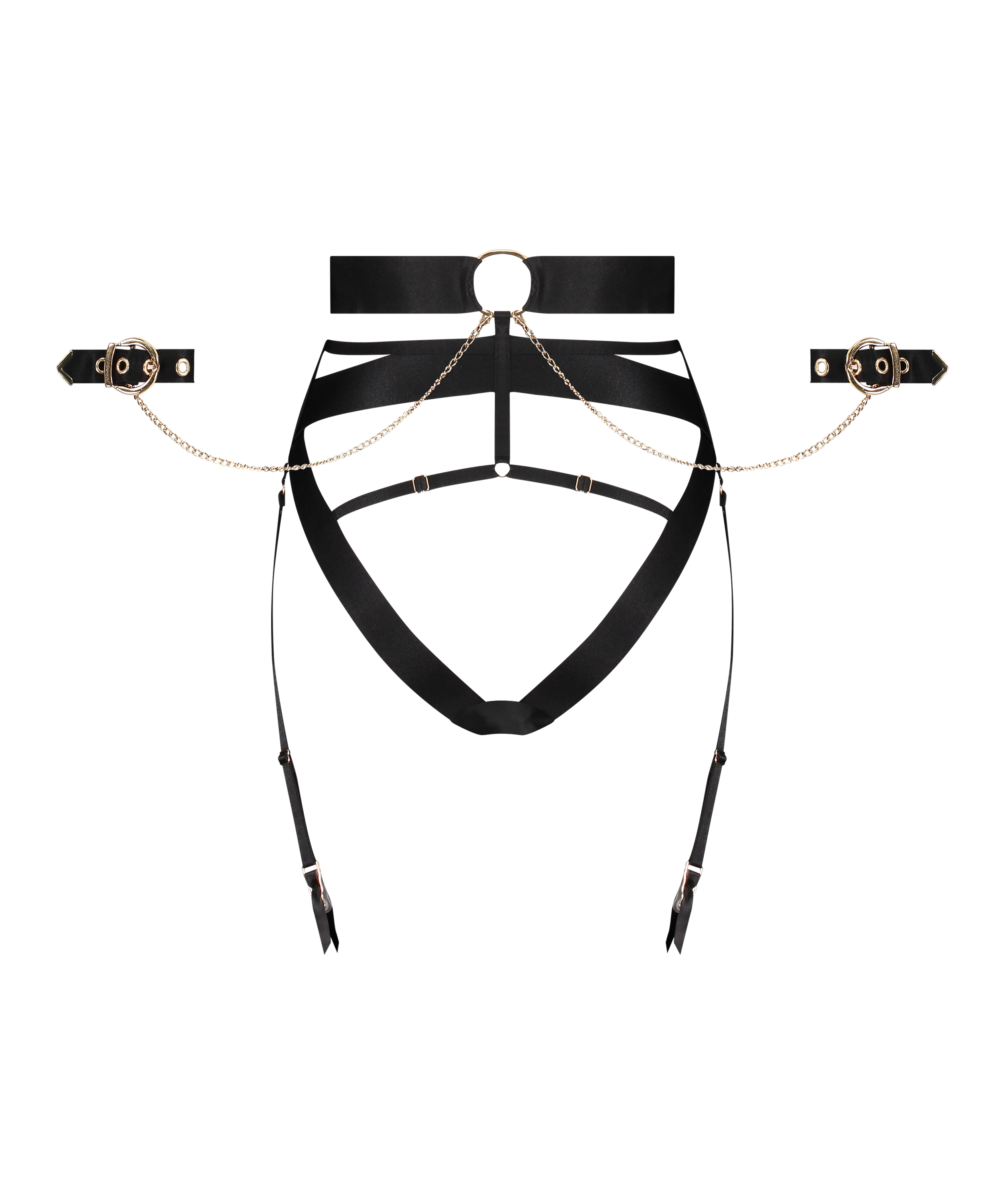 Slip br&eacute;silien Clementine, Noir, main