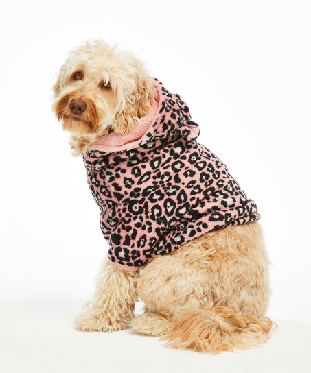 Fleece Hunde-Onesie, Rose