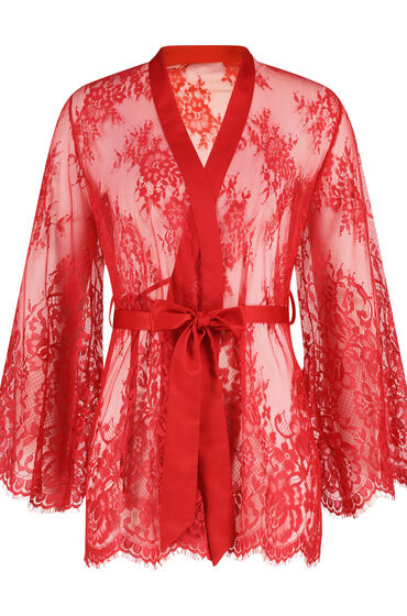 Image of Hunkemöller Kimono Lace Isabelle Rot