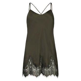 Slipdress Lace Satin Indra Petite, gr&uuml;n