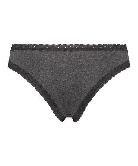 Slip brésilien coton, Gris