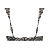 Haut de bikini pr&eacute;form&eacute; &agrave; armatures Zebra, Marron