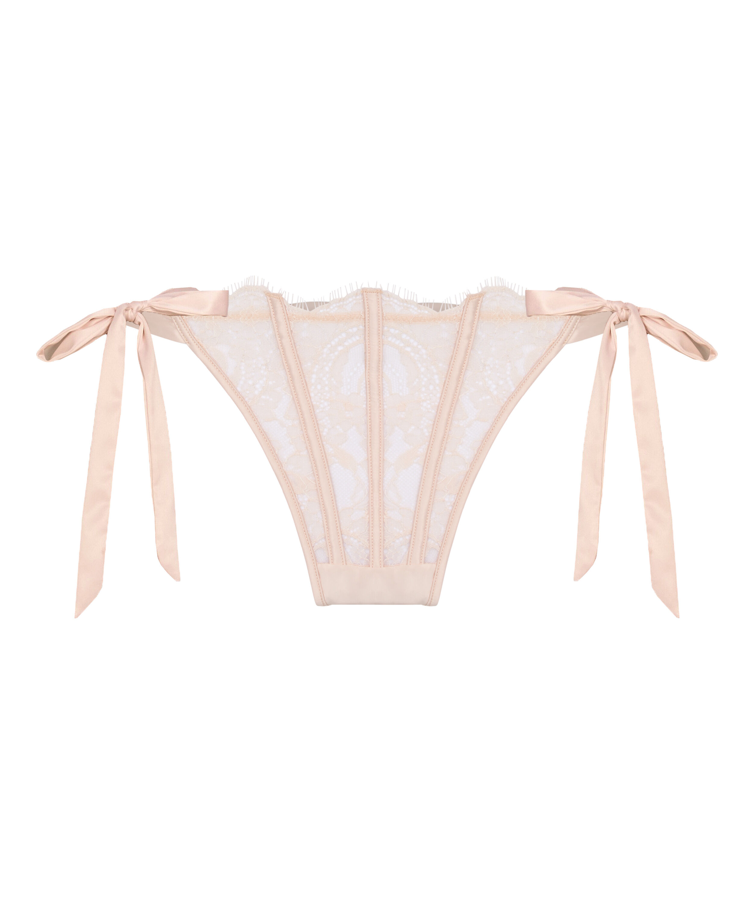 Hoch geschnittener String Sylvia, Beige