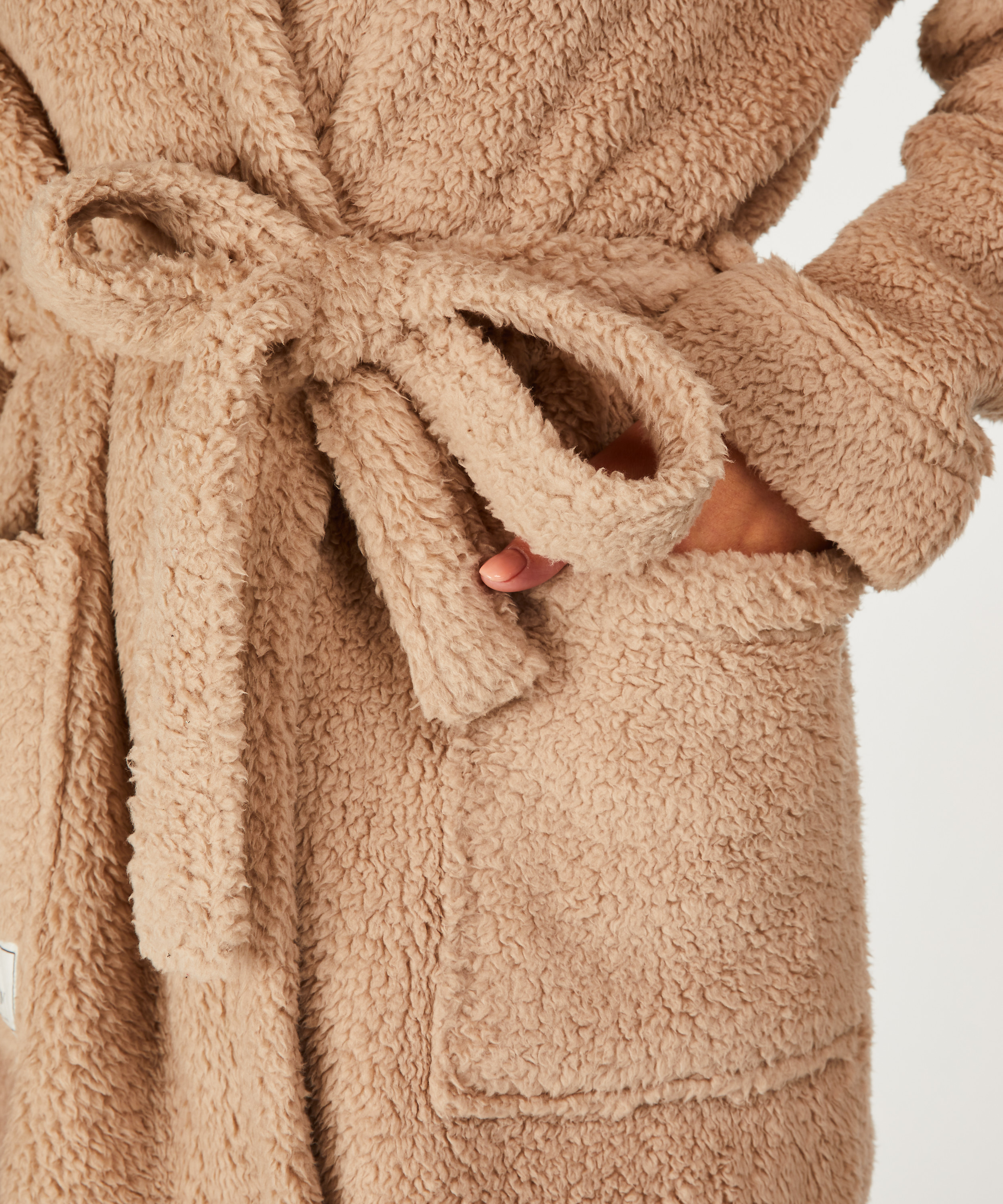 Peignoir Fleece, Beige, main