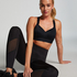 HKMX Soutien-gorge de sport The All Star Maintien niveau 2, Noir