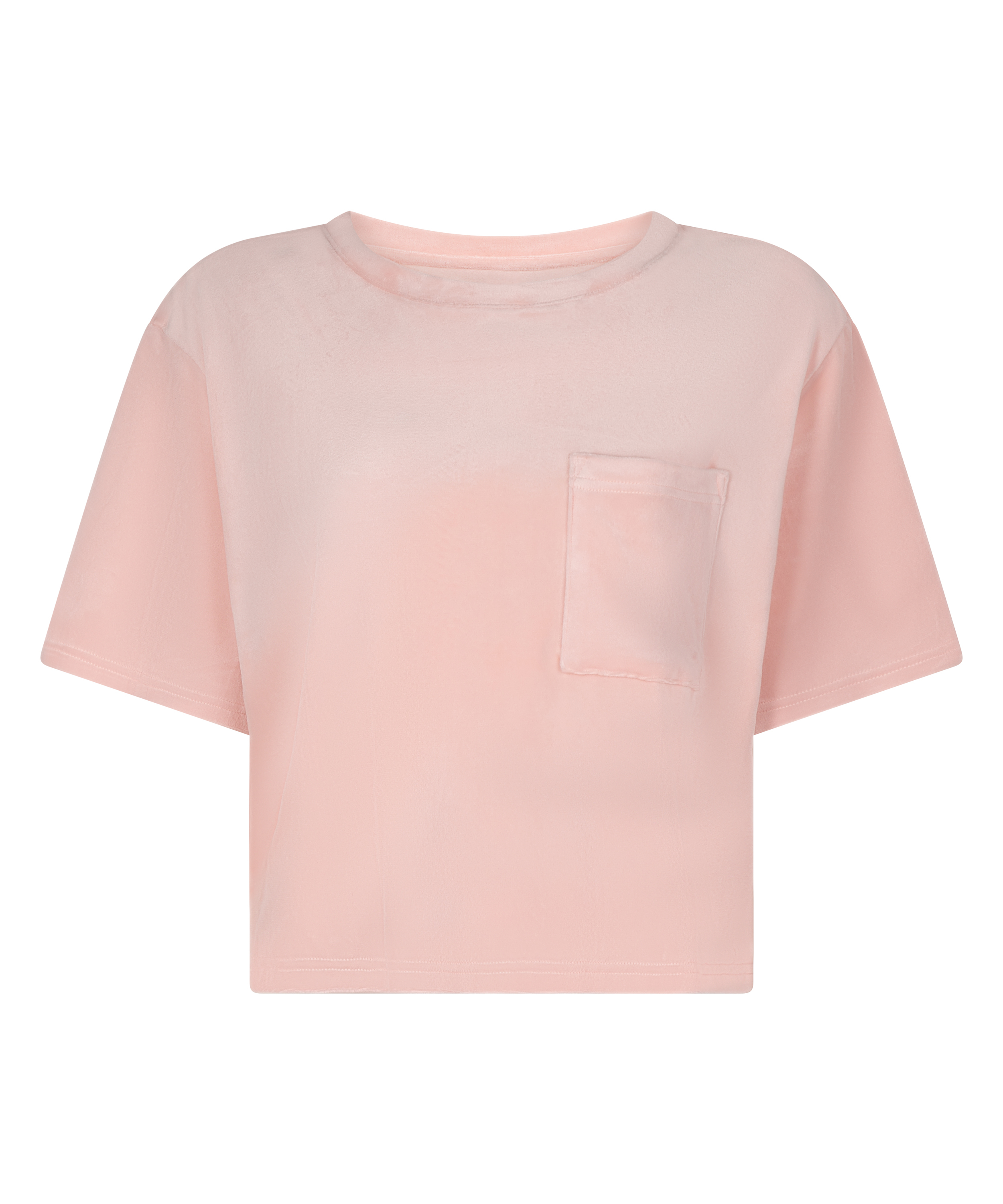Top Velours Pocket, Rose, main